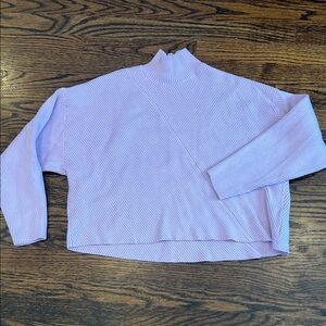 Maeve Lilac Ribbed Sweater Anthropologie